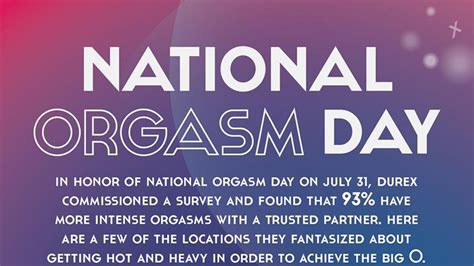 longest orgasm ever recorded|To celebrate National Orgasm Day, heres 9 great facts about the。